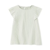 キッズ　楊柳ガーゼフリルスリーブブラウス