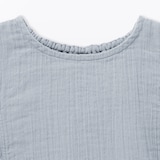 キッズ　楊柳ガーゼフリルスリーブブラウス