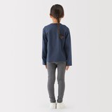 キッズ　ＵＶカット梨地編みクルーネックカーディガン