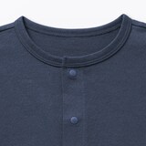 キッズ　ＵＶカット梨地編みクルーネックカーディガン