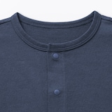 キッズ　ＵＶカット梨地編みクルーネックカーディガン