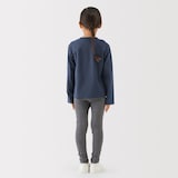 キッズ　ＵＶカット梨地編みクルーネックカーディガン