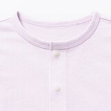 キッズ　ＵＶカット梨地編みクルーネックカーディガン