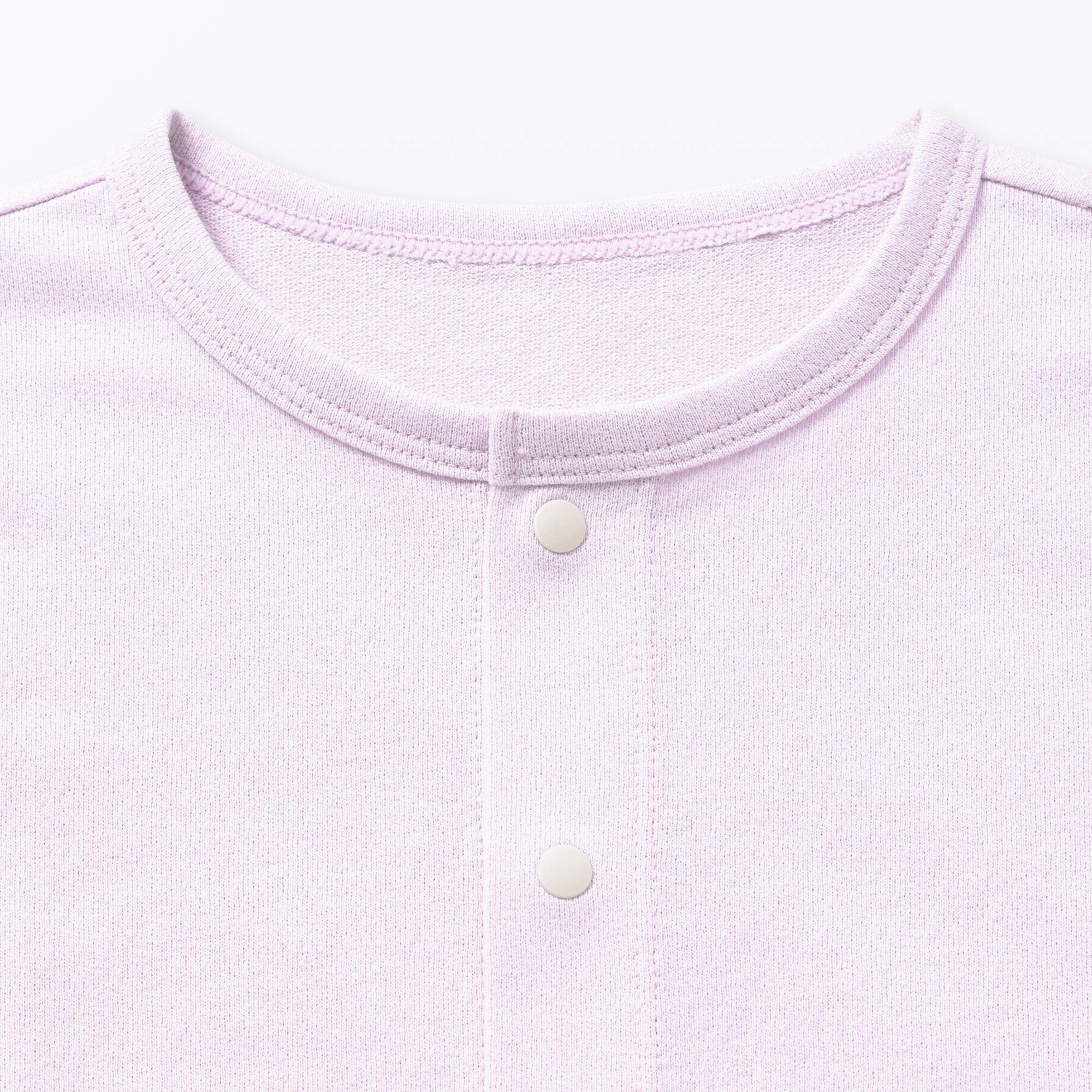 キッズ　ＵＶカット梨地編みクルーネックカーディガン