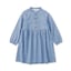 キッズ　ライトオンスデニムスタンドカラー長袖ワンピ―ス