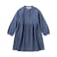 キッズ　ライトオンスデニムスタンドカラー長袖ワンピ―ス