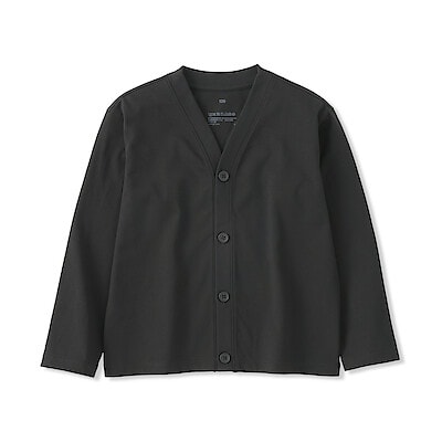 キッズ　涼感ＵＶカットＶネックカーディガン