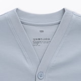 キッズ　涼感ＵＶカットＶネックカーディガン