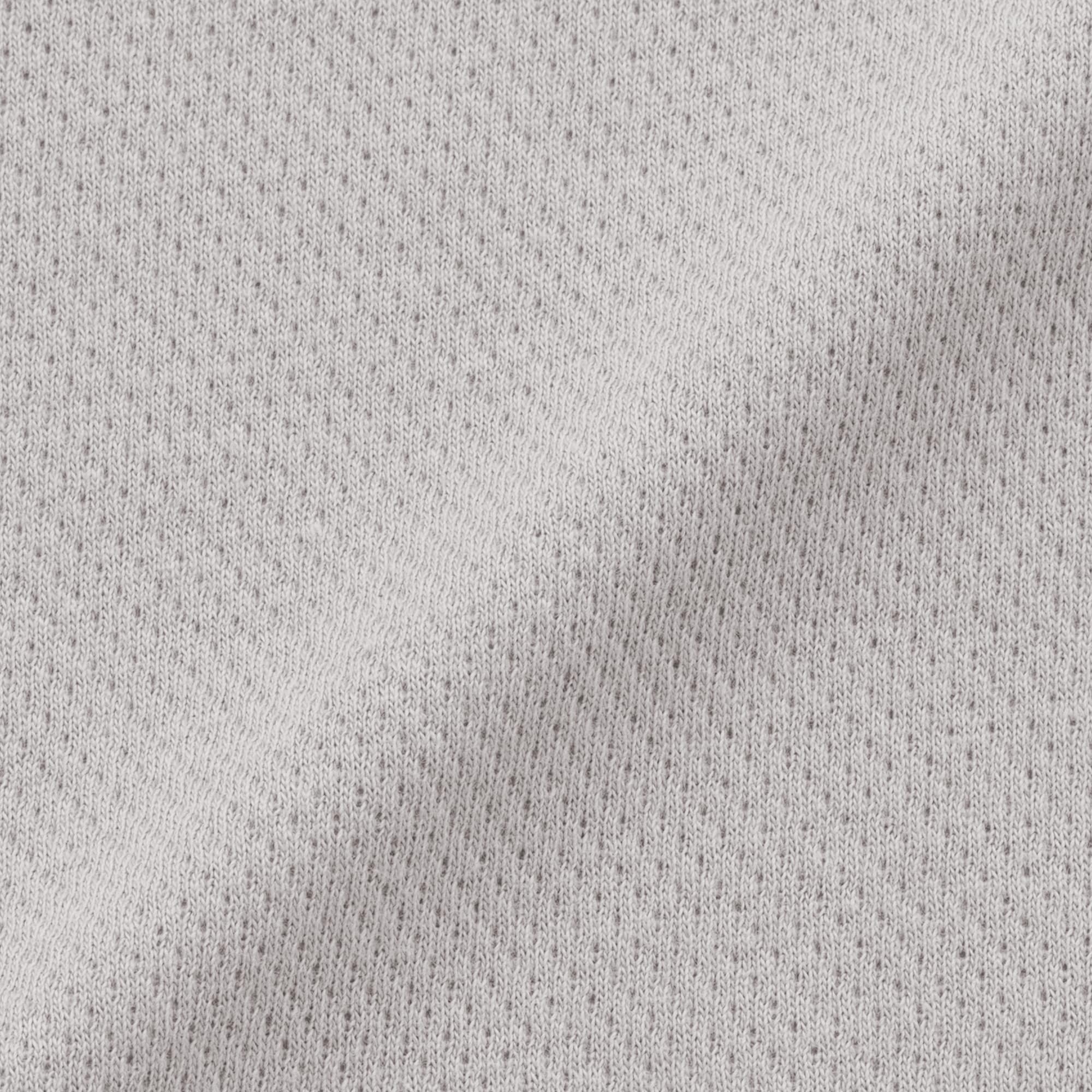 ベビー　脇に縫い目のない鹿の子編み半袖ショートオール