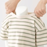 ベビー　あたまするっと　太番手クルーネック半袖Ｔシャツ