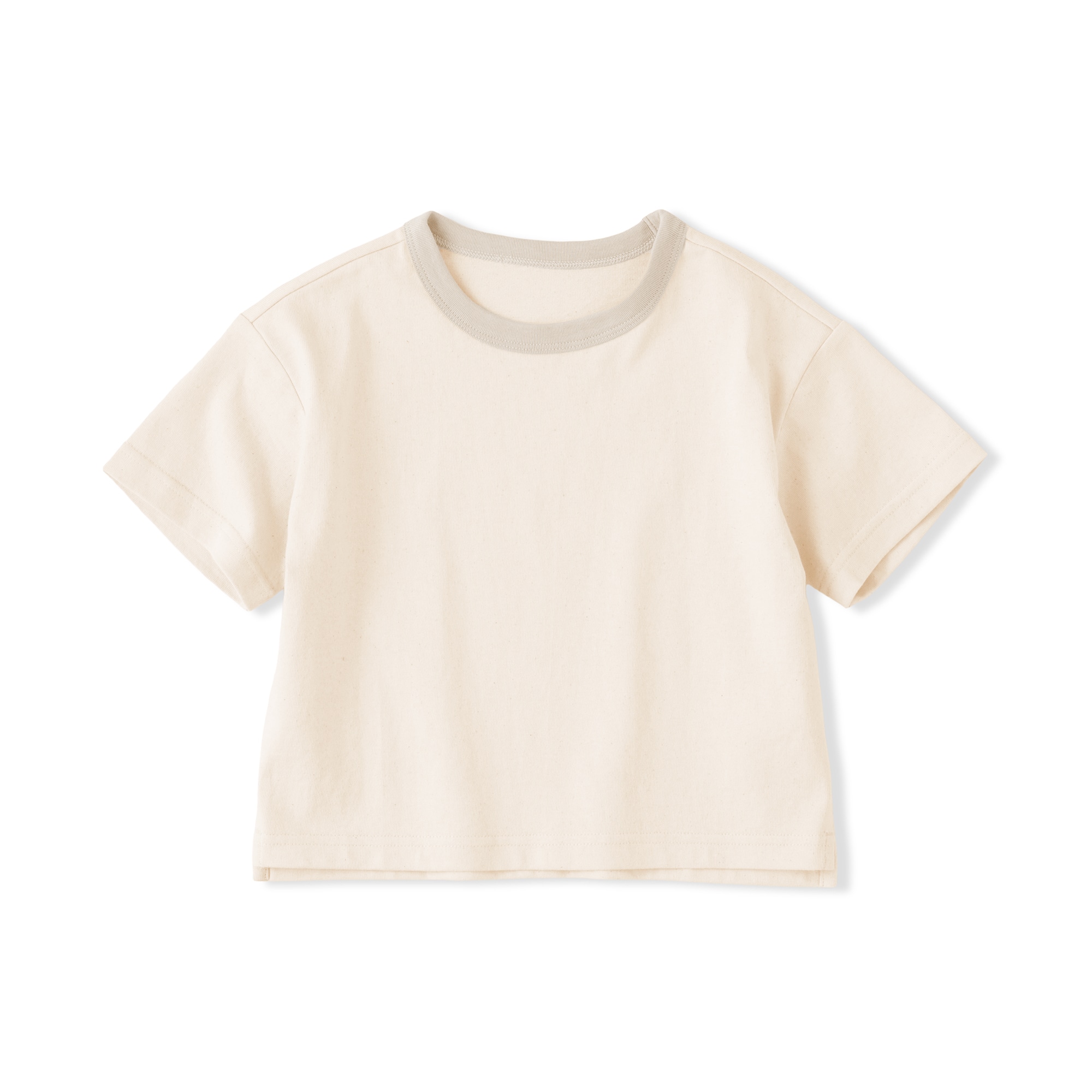 ベビー　あたまするっと　太番手クルーネック半袖Ｔシャツ