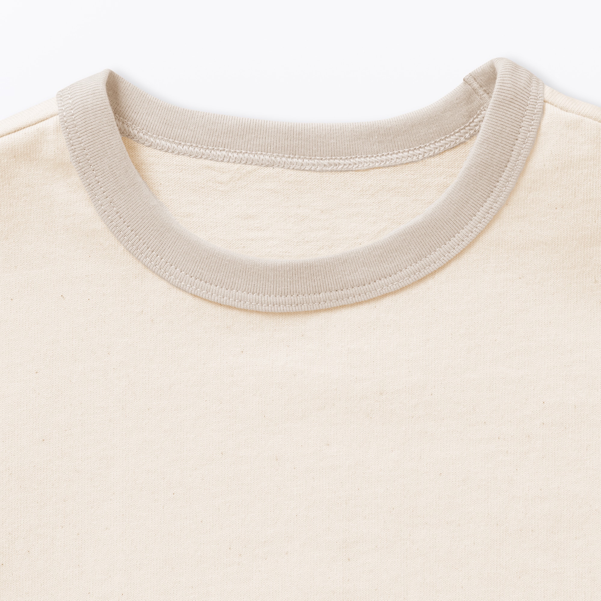 ベビー　あたまするっと　太番手クルーネック半袖Ｔシャツ