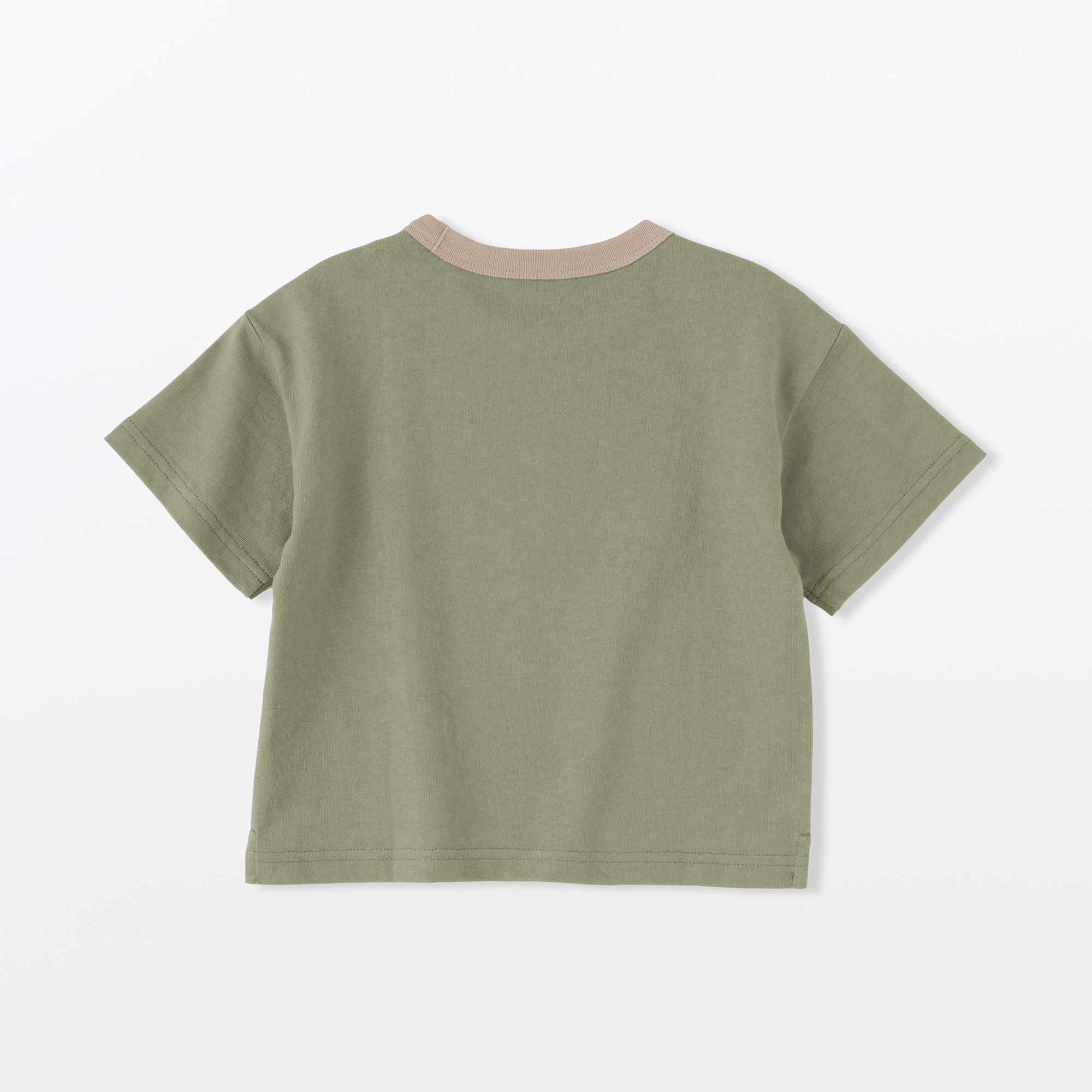 ベビー　あたまするっと　太番手クルーネック半袖Ｔシャツ