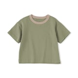 ベビー　あたまするっと　太番手クルーネック半袖Ｔシャツ