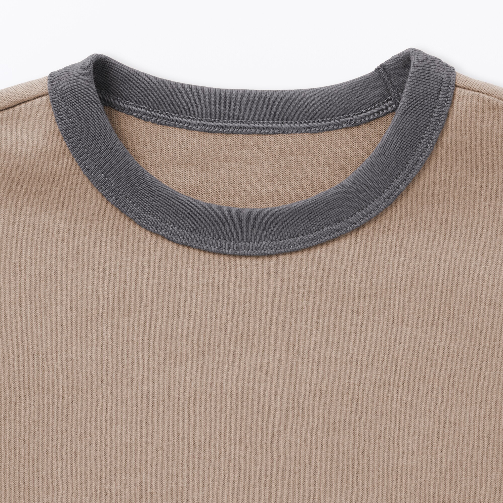 ベビー　あたまするっと　太番手クルーネック半袖Ｔシャツ