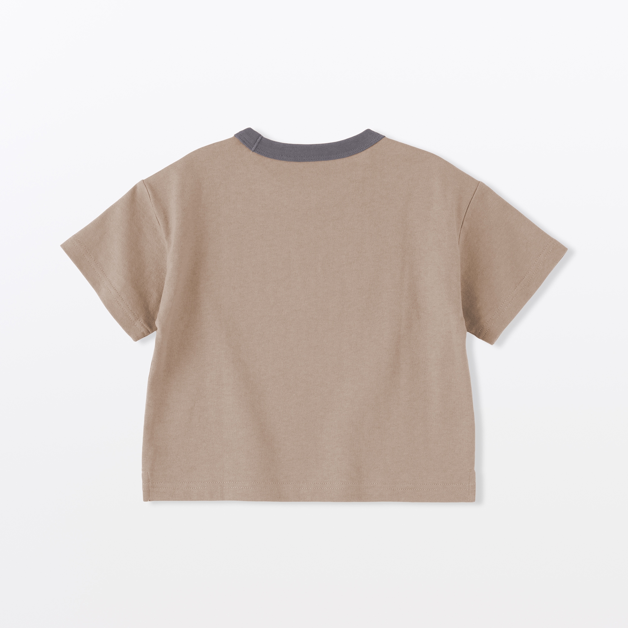 ベビー　あたまするっと　太番手クルーネック半袖Ｔシャツ