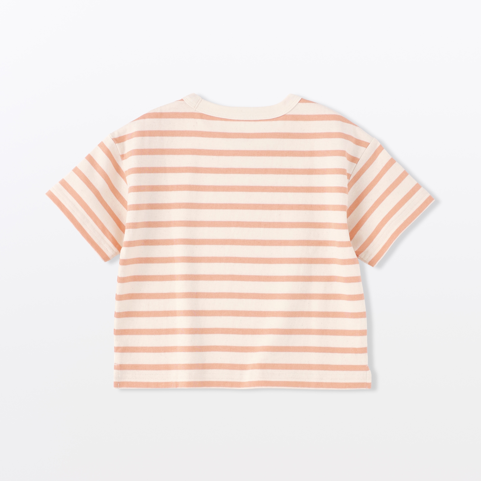 ベビー　あたまするっと　太番手クルーネック半袖Ｔシャツ