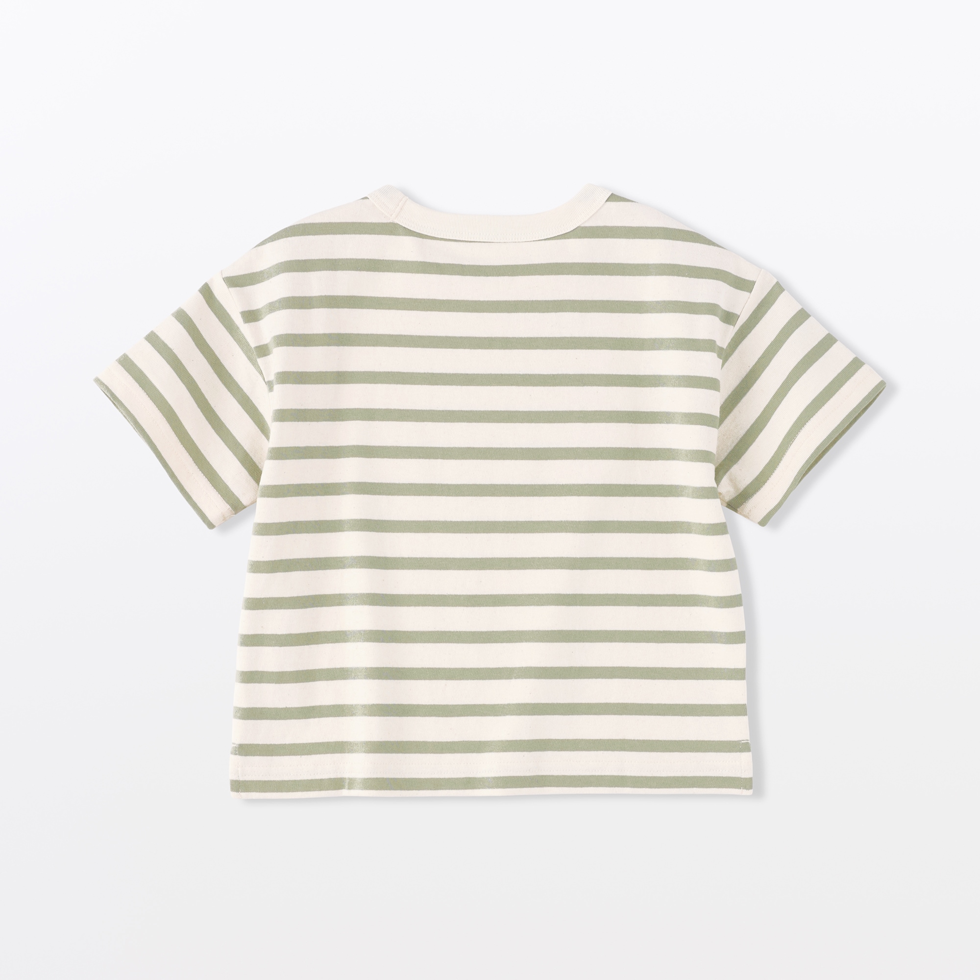 ベビー　あたまするっと　太番手クルーネック半袖Ｔシャツ