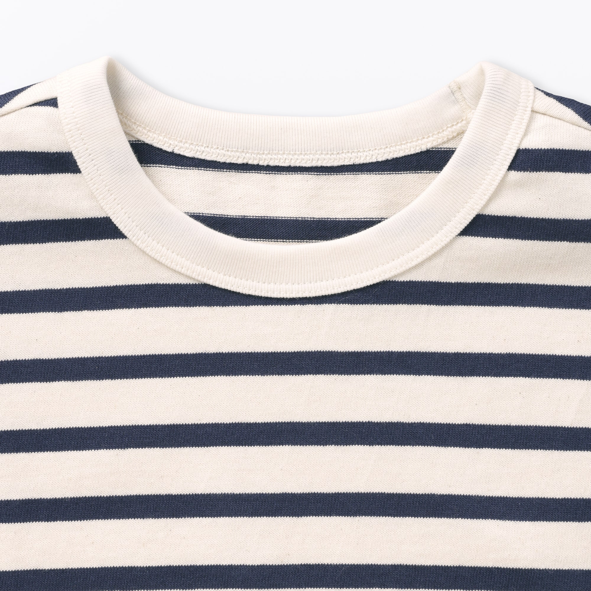 ベビー　あたまするっと　太番手クルーネック半袖Ｔシャツ