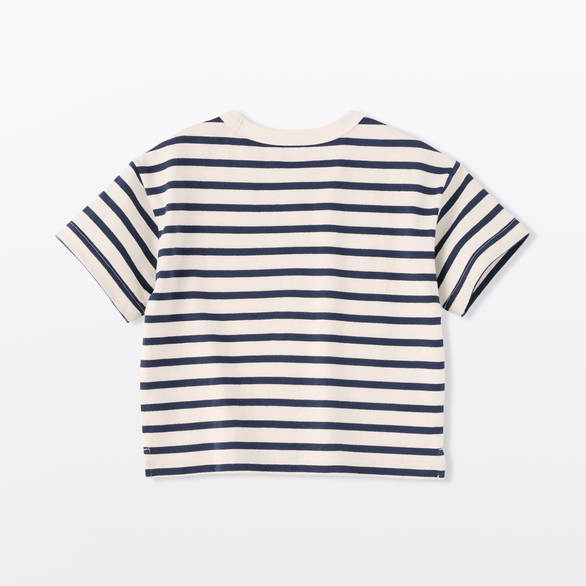 ベビー　あたまするっと　太番手クルーネック半袖Ｔシャツ