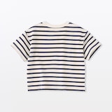 ベビー　あたまするっと　太番手クルーネック半袖Ｔシャツ