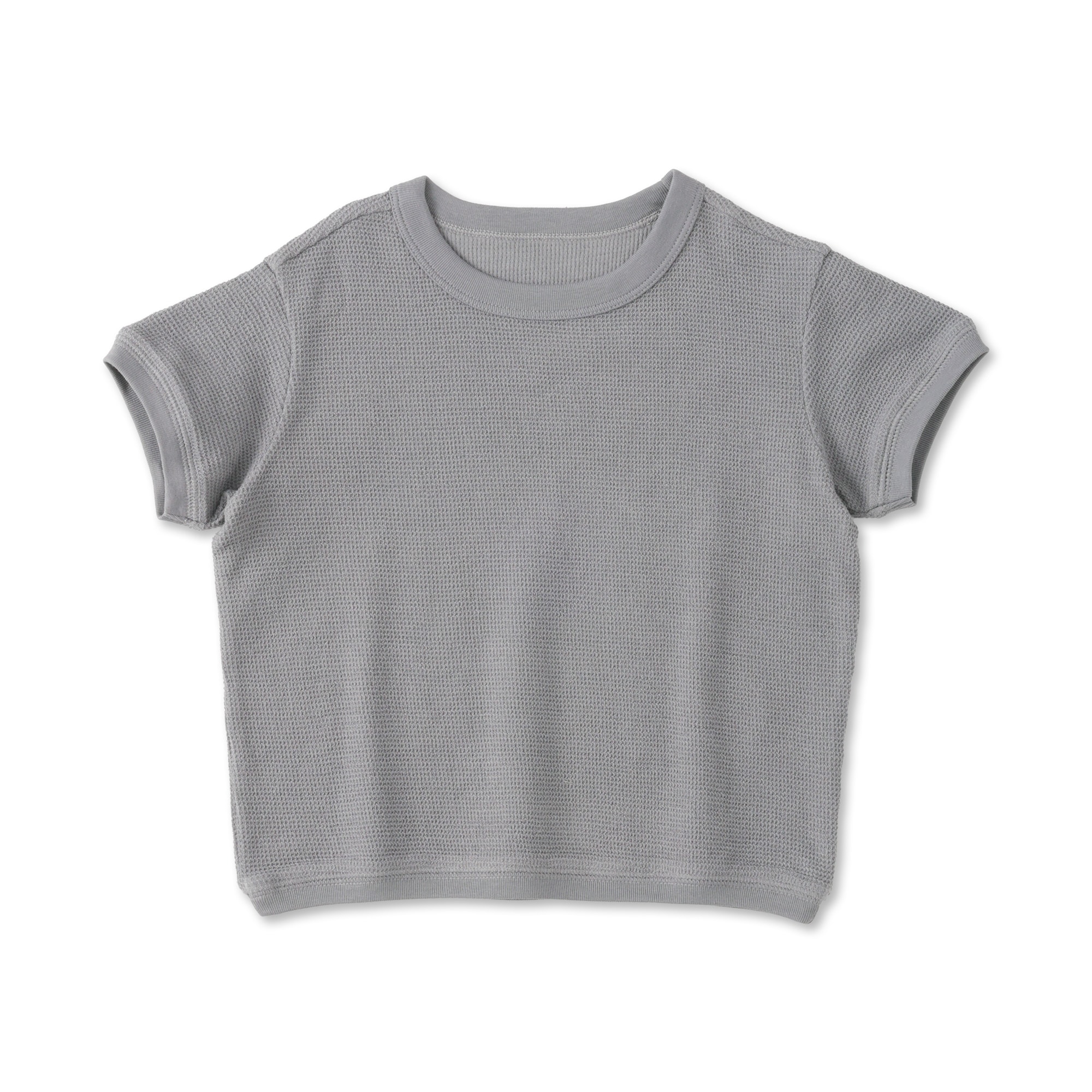 ベビー　あたまするっとワッフル編み半袖Ｔシャツ