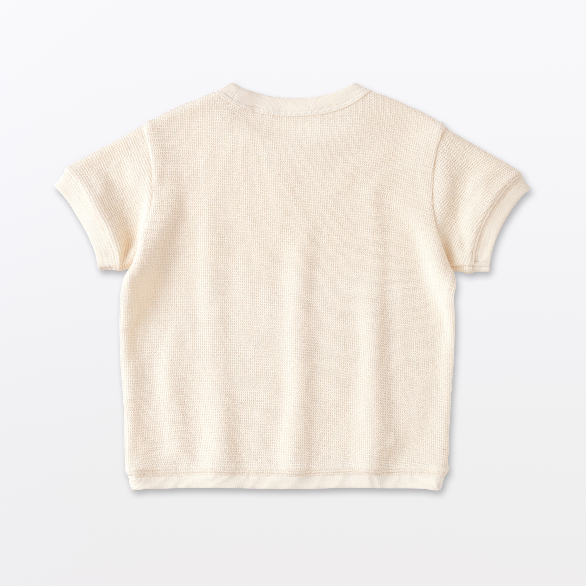 ベビー　あたまするっとワッフル編み半袖Ｔシャツ