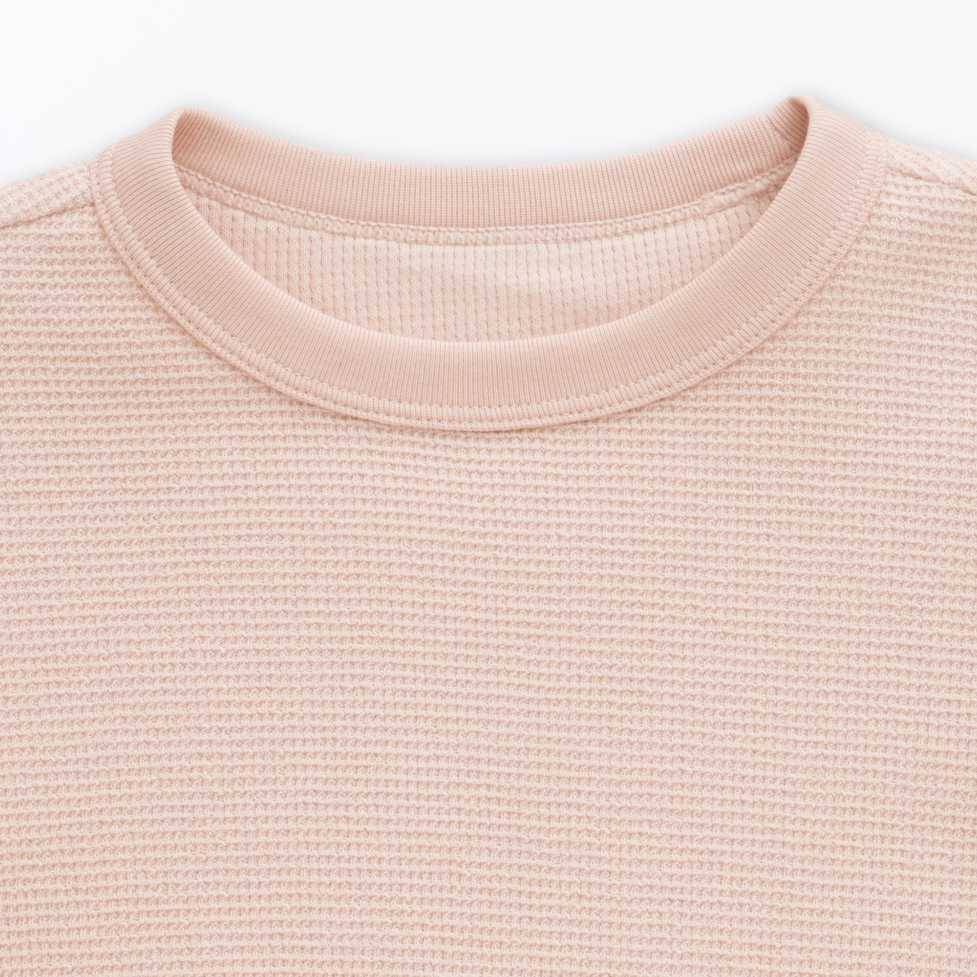 ベビー　あたまするっとワッフル編み半袖Ｔシャツ