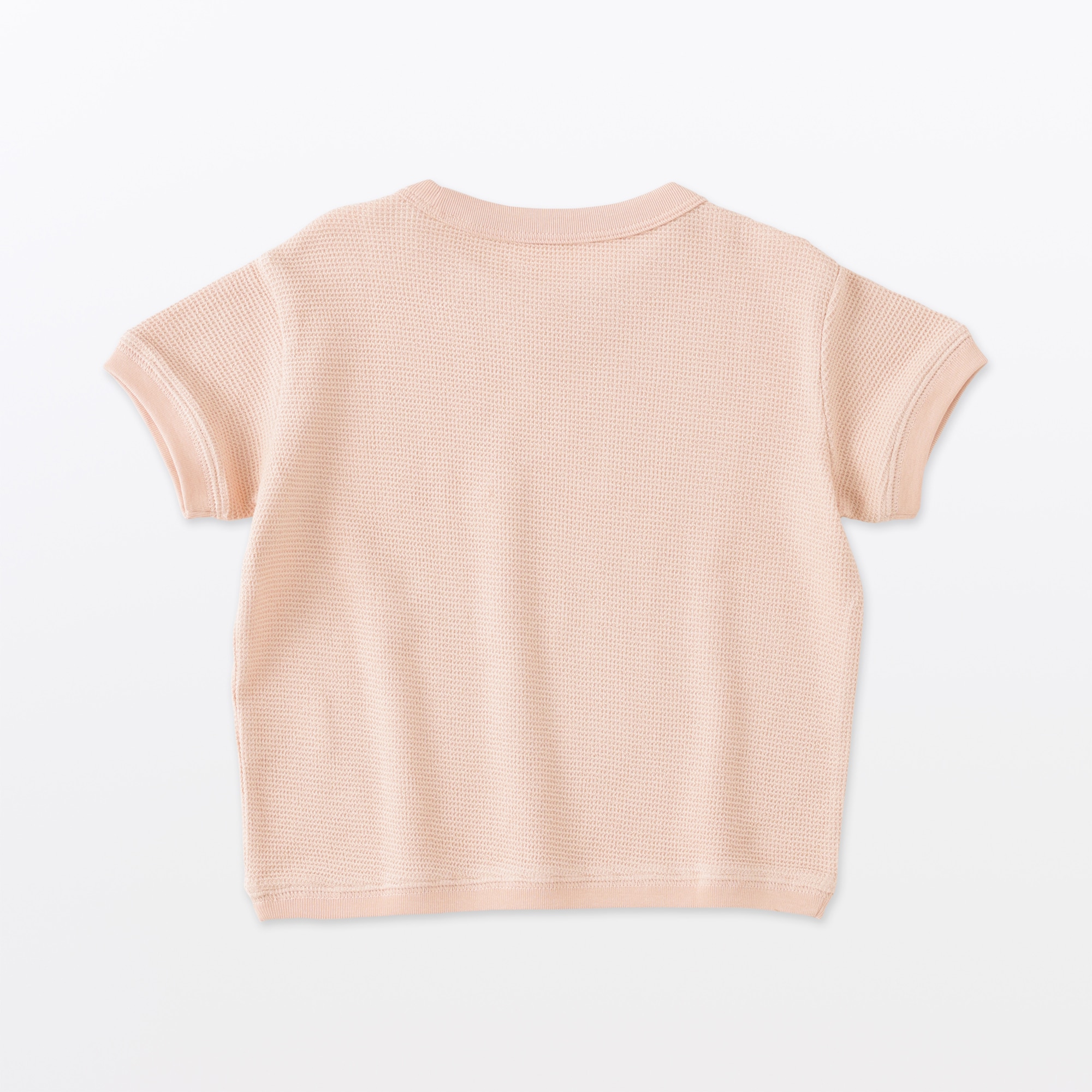ベビー　あたまするっとワッフル編み半袖Ｔシャツ