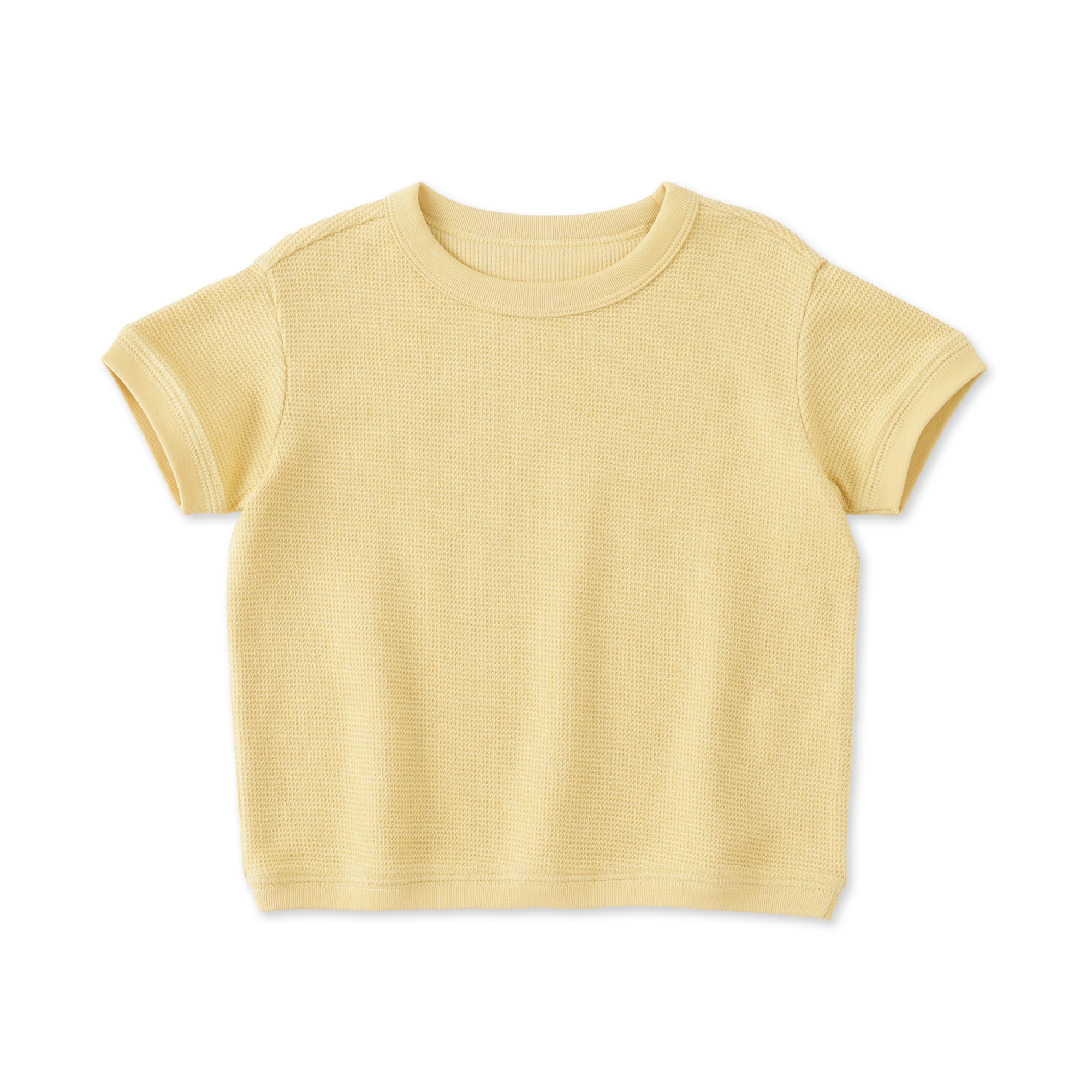 ベビー　あたまするっとワッフル編み半袖Ｔシャツ