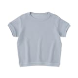 ベビー　あたまするっとワッフル編み半袖Ｔシャツ