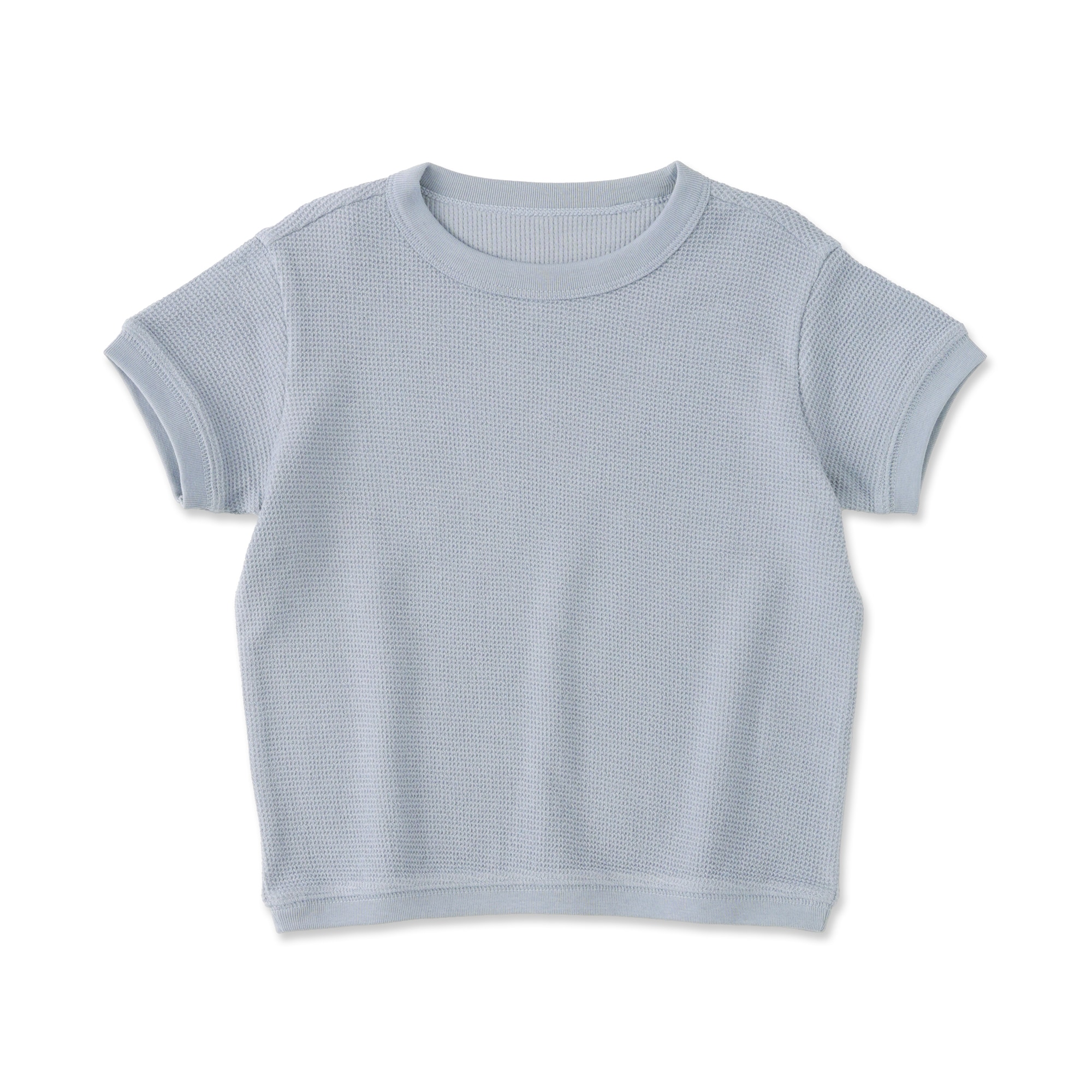 ベビー　あたまするっとワッフル編み半袖Ｔシャツ