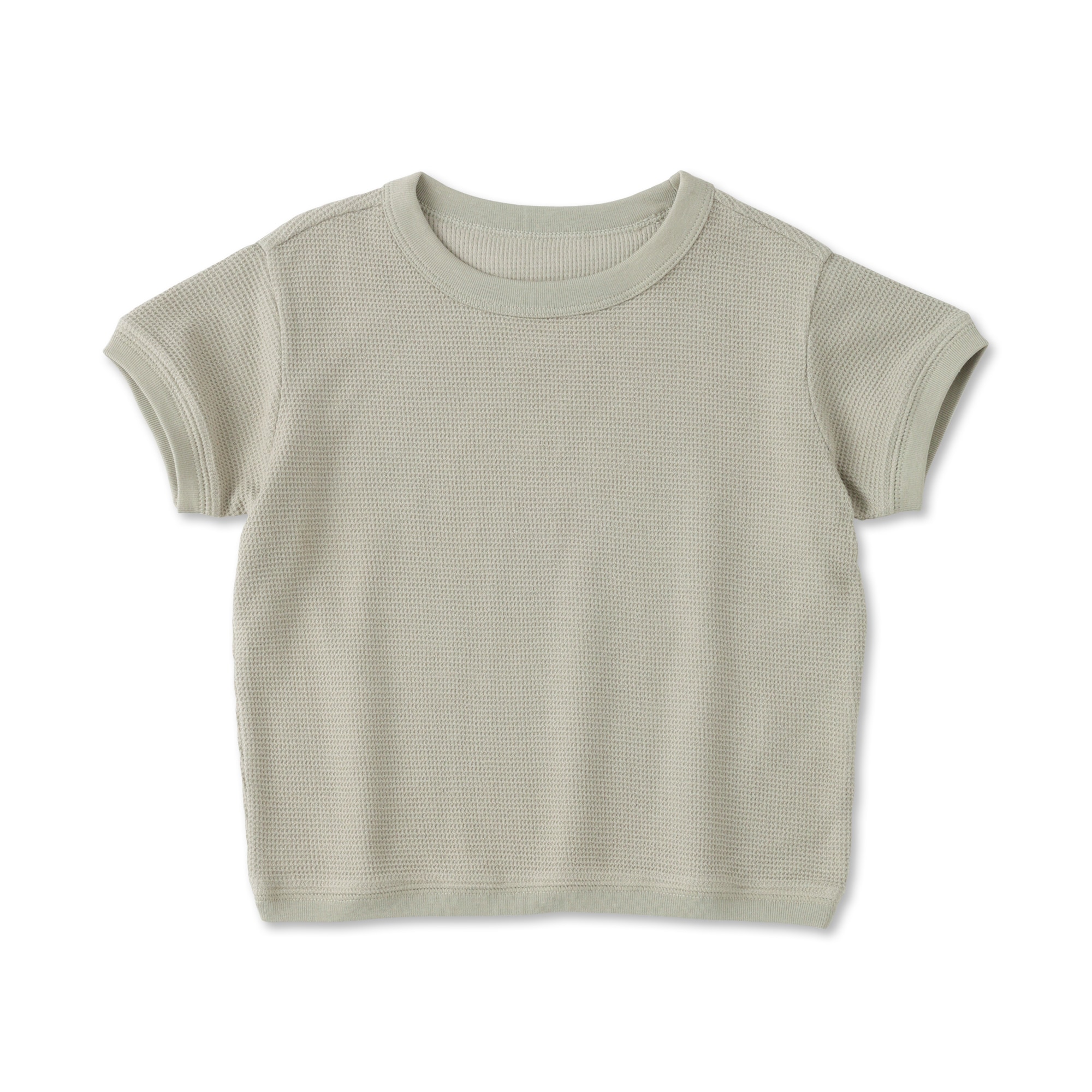 ベビー　あたまするっとワッフル編み半袖Ｔシャツ