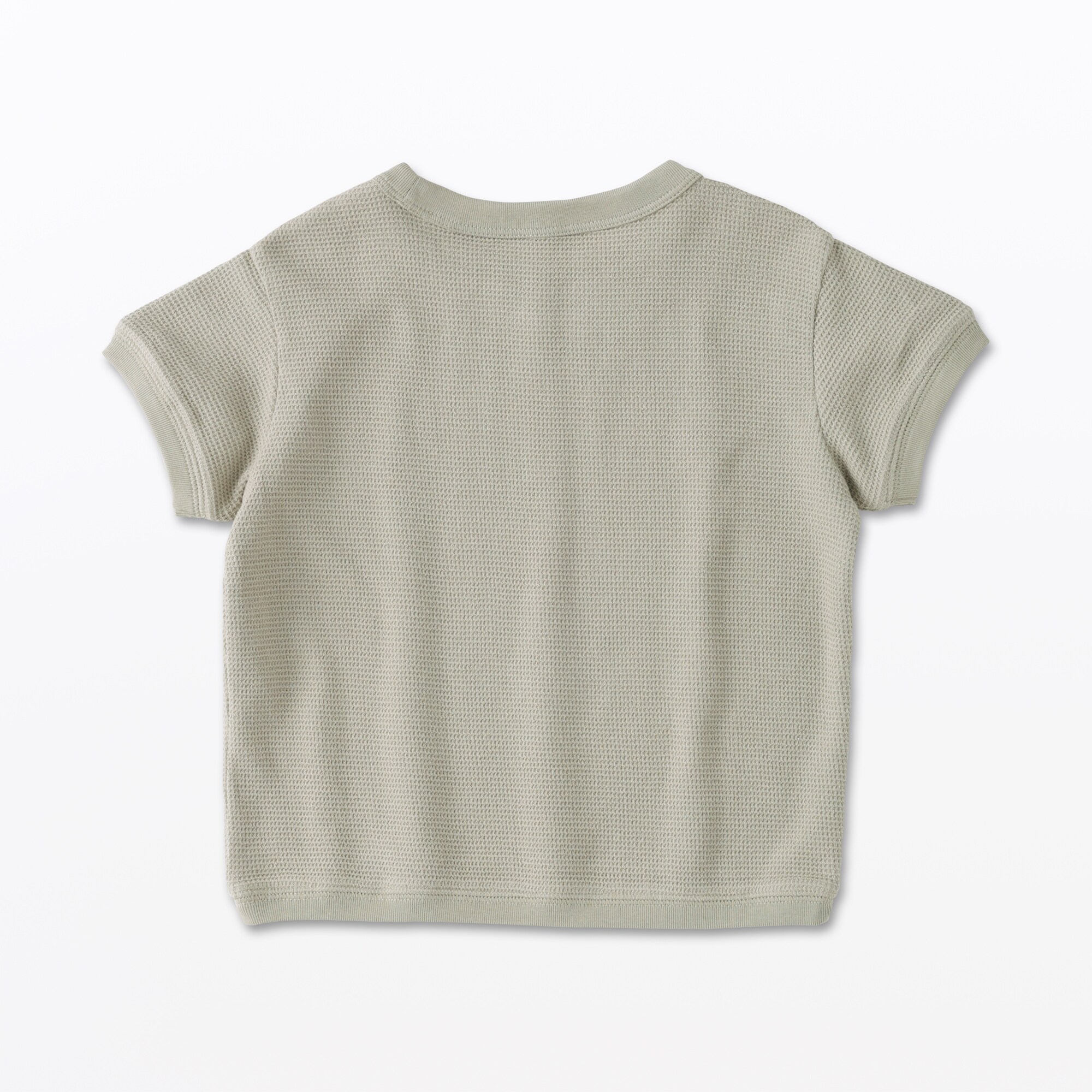 ベビー　あたまするっとワッフル編み半袖Ｔシャツ