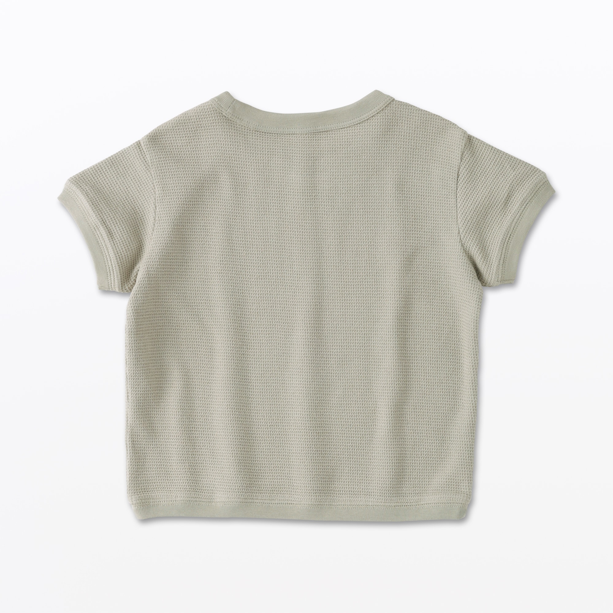 ベビー　あたまするっとワッフル編み半袖Ｔシャツ