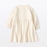 ベビー　二重ガーゼ長袖ワンピース