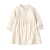 ベビー　二重ガーゼ長袖ワンピース