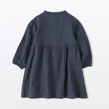 ベビー　二重ガーゼ長袖ワンピース