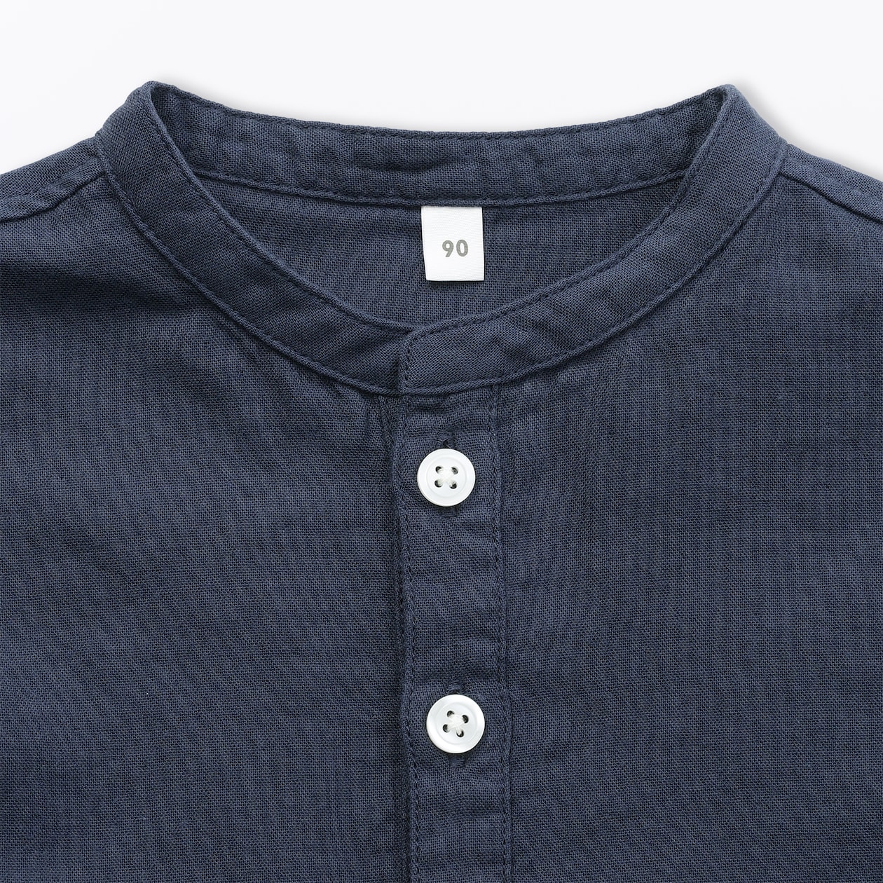 ベビー　二重ガーゼ長袖ワンピース