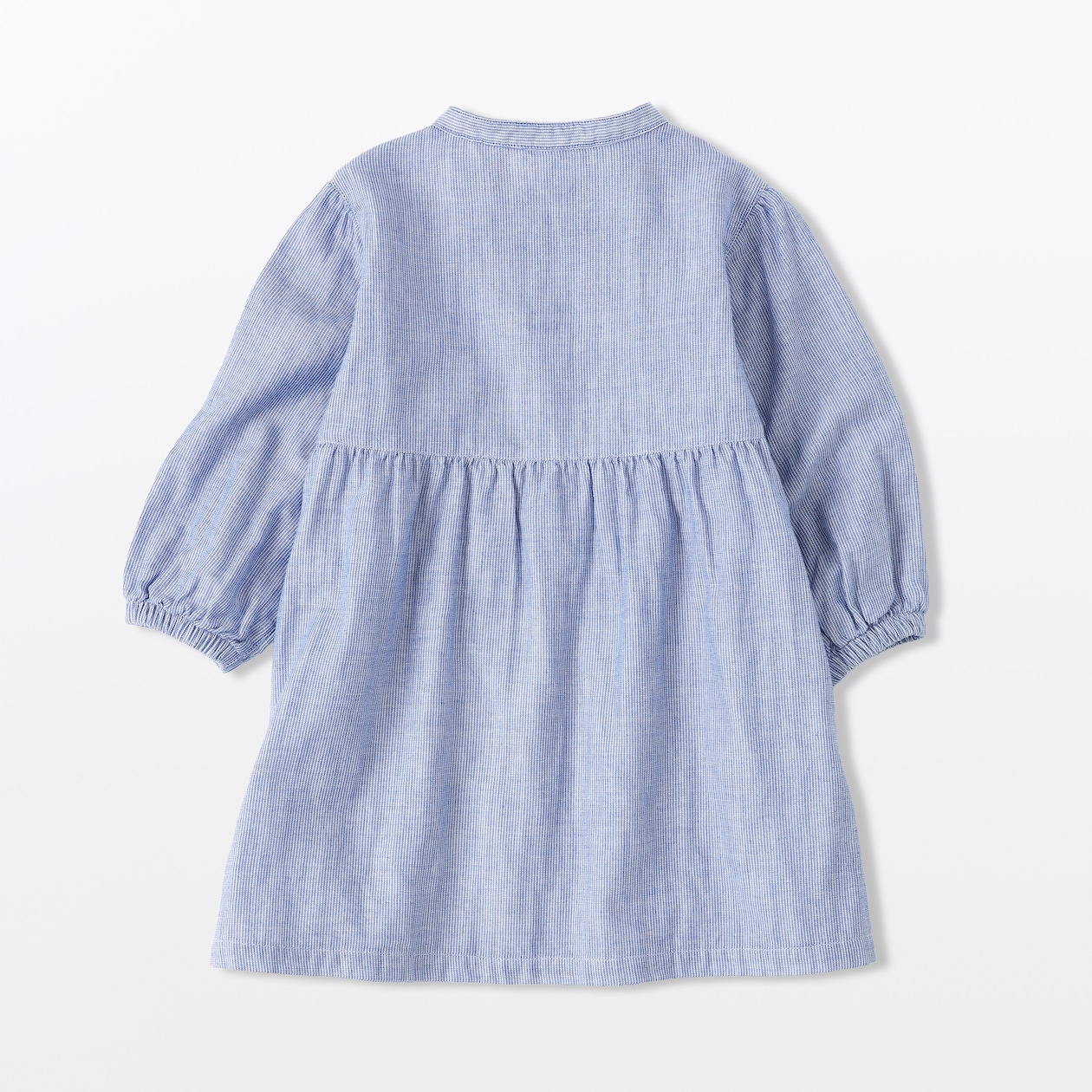 ベビー　二重ガーゼ長袖ワンピース