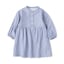ベビー　二重ガーゼ長袖ワンピース