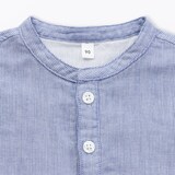 ベビー　二重ガーゼ長袖ワンピース