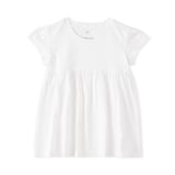 ベビー　あたまするっと　綿天竺編み半袖チュニック