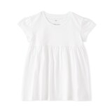 ベビー　あたまするっと　綿天竺編み半袖チュニック