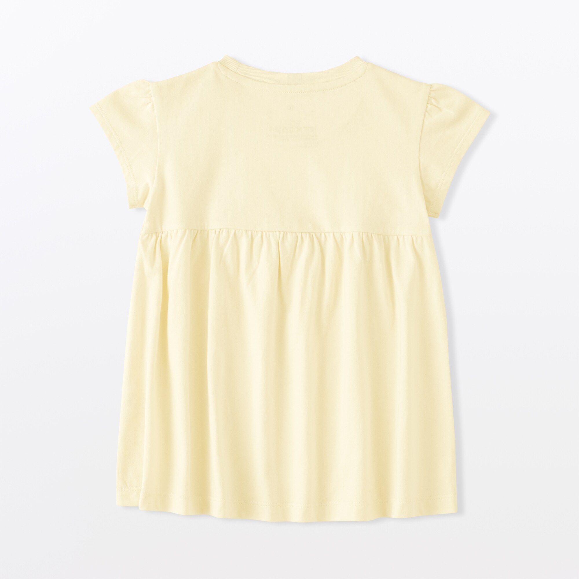 ベビー　あたまするっと　綿天竺編み半袖チュニック