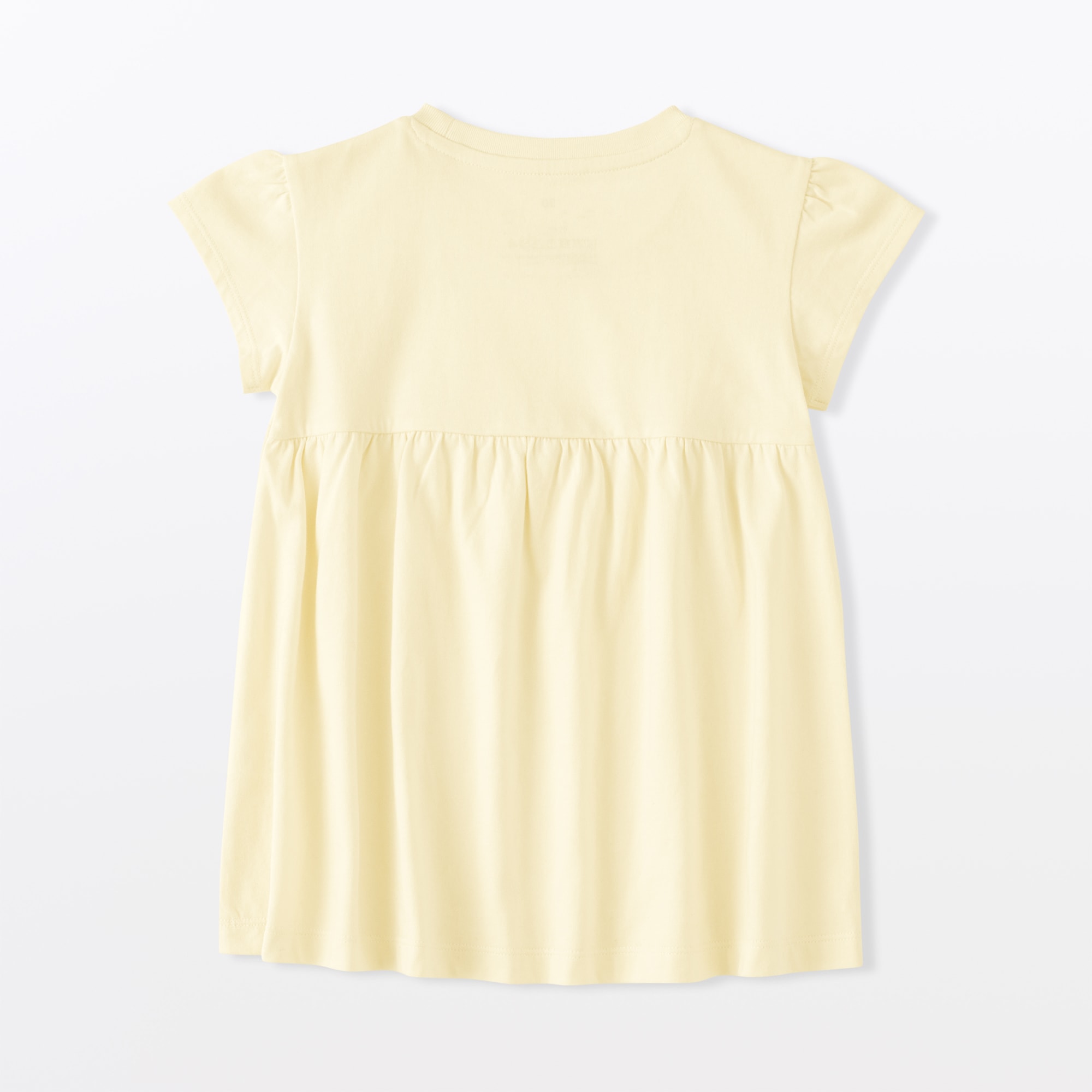 ベビー　あたまするっと　綿天竺編み半袖チュニック