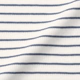 ベビー　脇に縫い目のないリブ編み半袖ショートオール