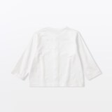 ベビー　ＵＶカット梨地編みクルーネックカーディガン