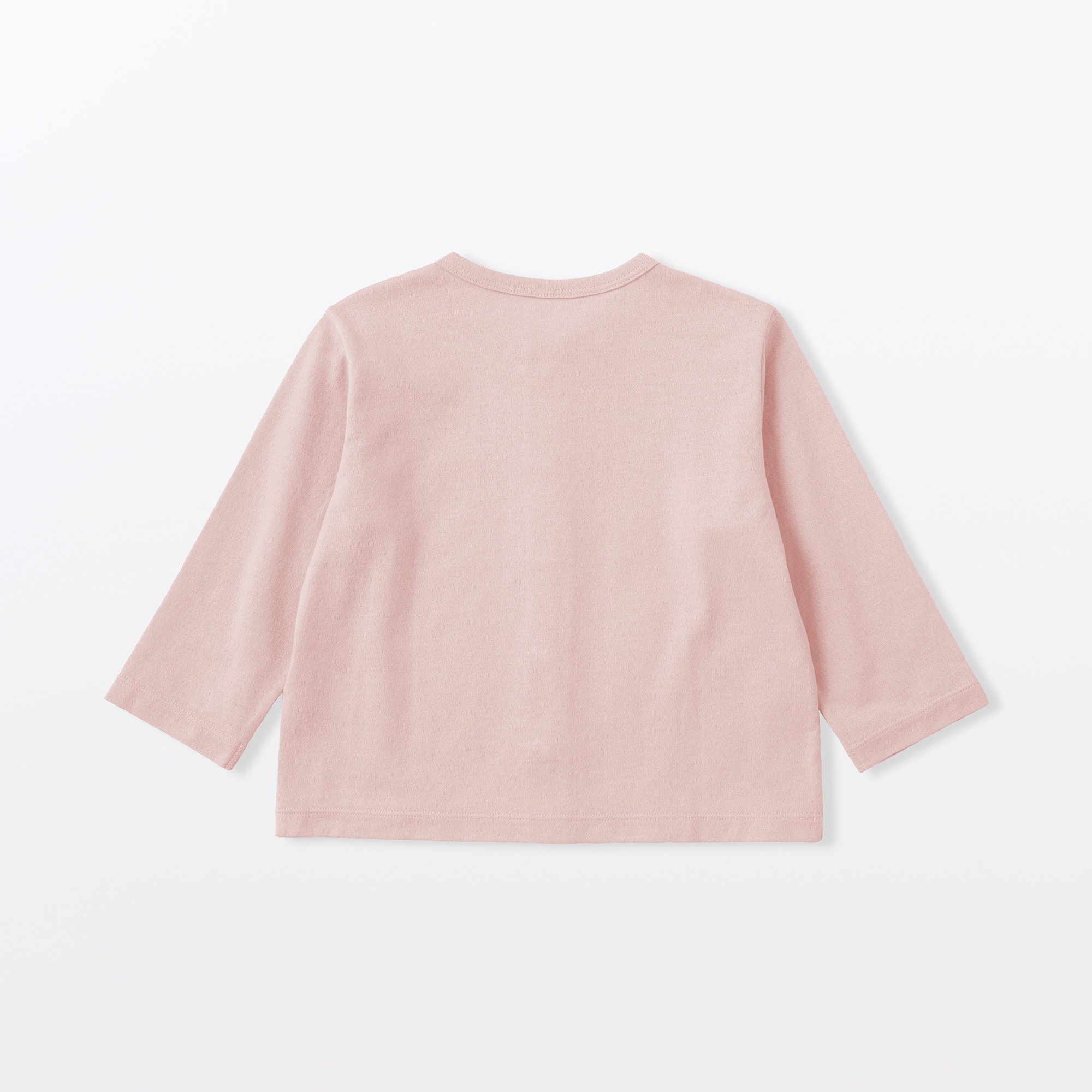 ベビー　ＵＶカット梨地編みクルーネックカーディガン