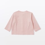 ベビー　ＵＶカット梨地編みクルーネックカーディガン